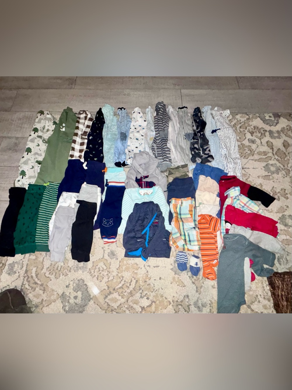 Mixed Bundle of 45 pc Baby Boy Clothes NB - 12 Months. EUC. Includes: